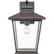 Bellmon 1 Light 17.25 inch Powder Coated Bronze Outdoor Wall Sconce
